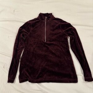 SNO‎ SKINS Rich Burgundy Zip-Up Sweater